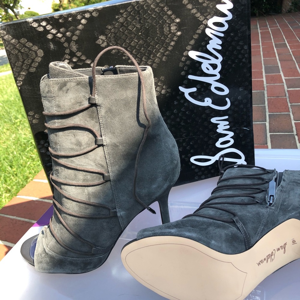 Grey Suede Boots
